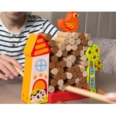 Деревянная игра-балансир Курочка, Tooky Toy