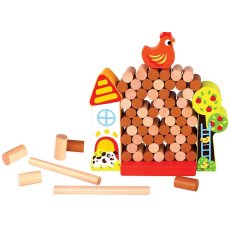 Деревянная игра-балансир Курочка, Tooky Toy