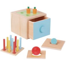Учебный бокс сортер Монтессори 4в1 для самых маленьких, Tooky Toy