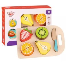 Набор фруктов на липучках деревянный, Tooky Toy (10 эл.)