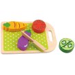 Набор овощей на липучках деревянный, Tooky Toy (10 эл.)