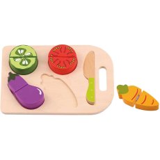 Набор овощей на липучках деревянный, Tooky Toy (10 эл.)