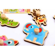 Деревянная рамка-вкладыш Животные, Tooky Toy