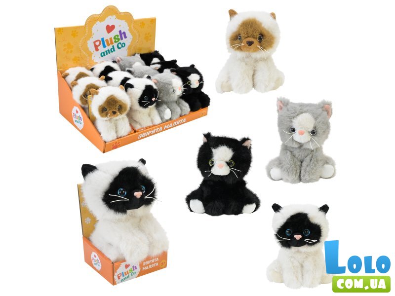 Мягкая игрушка Котик, 14 см (в ассортименте)