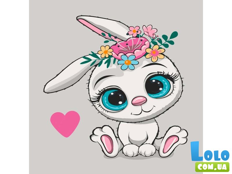 Картина по номерам Милый зайчик, Art Craft (30х30 см)