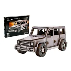 Деревянный 3D конструктор Gelandewagen, Puzzleоk (Puz-26914), 109 дет.