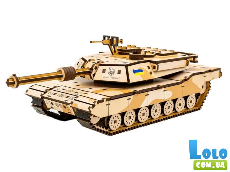 Деревянный 3D конструктор Абрамс, Puzzleоk (Puz-26917), 187 дет.