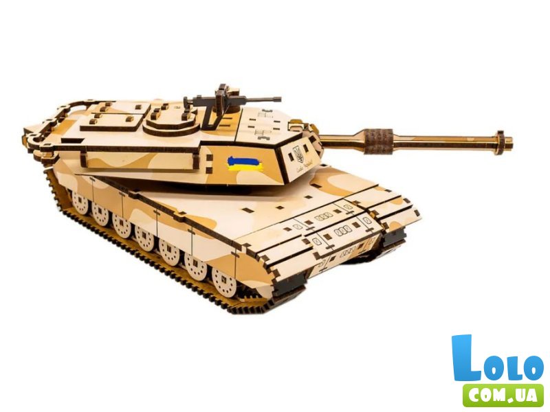 Деревянный 3D конструктор Абрамс, Puzzleоk (Puz-26917), 187 дет.