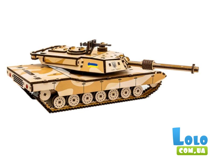 Деревянный 3D конструктор Абрамс, Puzzleоk (Puz-26917), 187 дет.