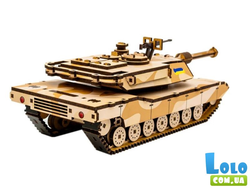 Деревянный 3D конструктор Абрамс, Puzzleоk (Puz-26917), 187 дет.