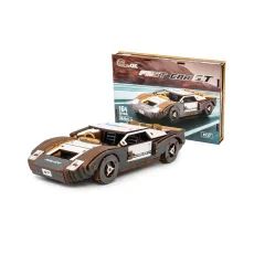 Деревянный конструктор Fast car Gt, Puzzleоk (Puz-26916), 164 дет. (белый)