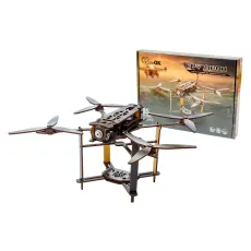 Деревянный 3D конструктор FPV Дрон, Puzzleоk (Puz-00923), 95 дет.