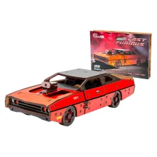 Деревянный конструктор Fast Furious, Puzzleоk (Puz-62520), 125 дет. (красная)