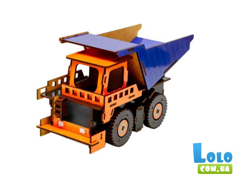 Деревянный 3D конструктор Самосвал, Puzzleоk (Puz-00920), 96 дет.