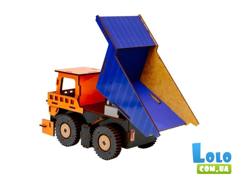 Деревянный 3D конструктор Самосвал, Puzzleоk (Puz-00920), 96 дет.