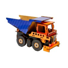 Деревянный 3D конструктор Самосвал, Puzzleоk (Puz-00920), 96 дет.