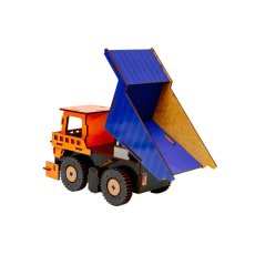 Деревянный 3D конструктор Самосвал, Puzzleоk (Puz-00920), 96 дет.