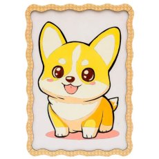 Картина по номерам Корги, Puzzleоk (А4)