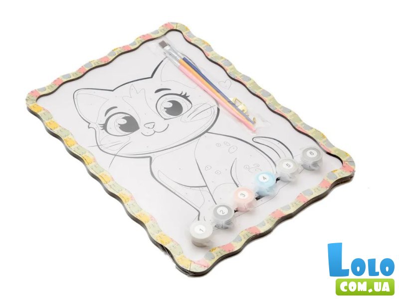 Картина по номерам Котик, Puzzleоk (А4)