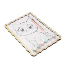 Картина по номерам Котик, Puzzleоk (А4)