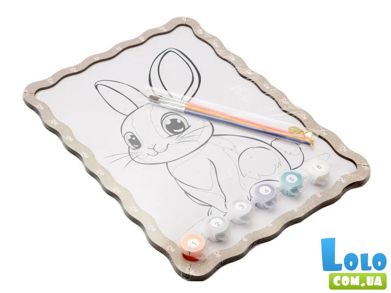 Картина по номерам Зайка, Puzzleоk (А4)