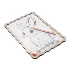 Картина по номерам Зайка, Puzzleоk (А4)