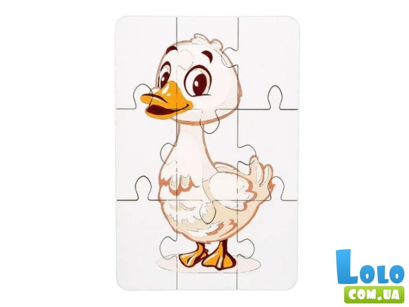 Деревянный пазл-раскраска Гусочка, Puzzleоk (А5)
