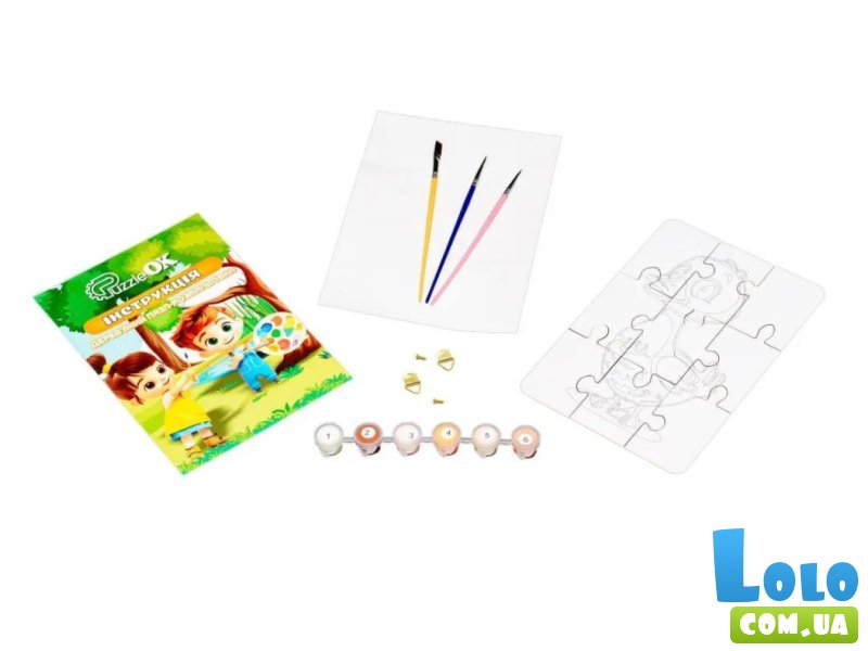 Деревянный пазл-раскраска Гусочка, Puzzleоk (А5)