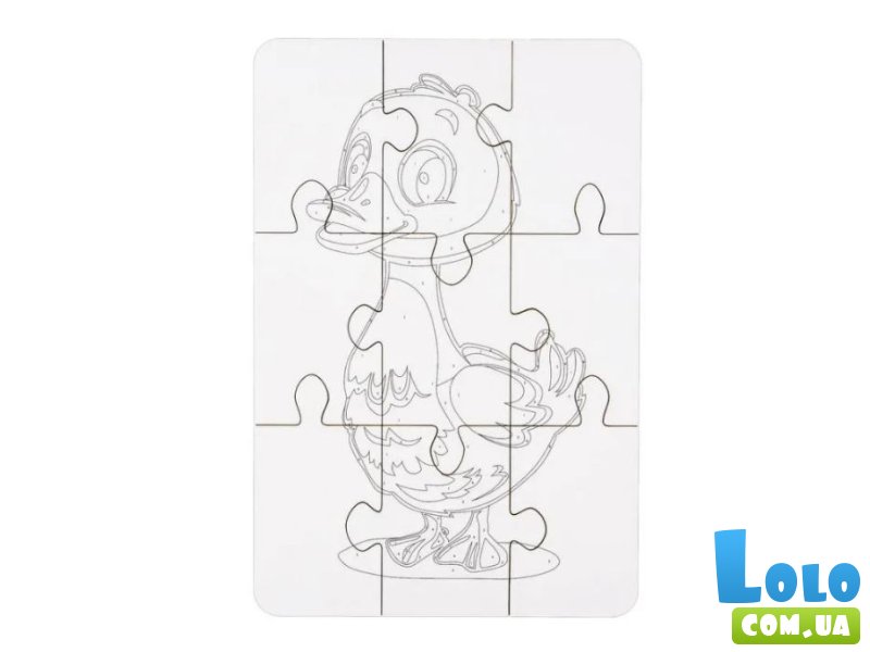 Деревянный пазл-раскраска Гусочка, Puzzleоk (А5)