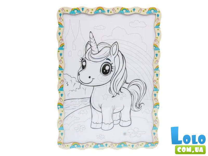 Картина по номерам Милый Единорог, Puzzleоk (А3)