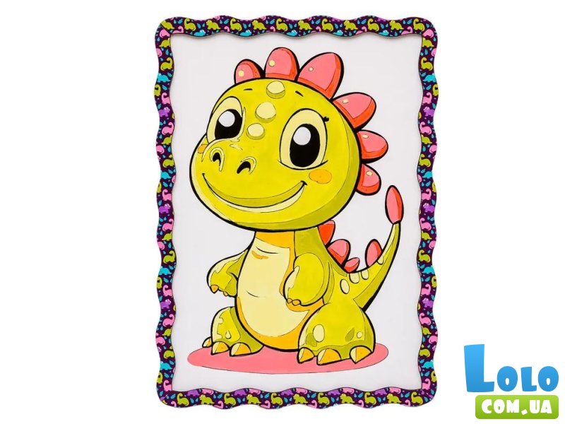 Картина по номерам Динозаврик, Puzzleоk (А4)