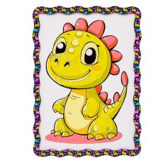 Картина по номерам Динозаврик, Puzzleоk (А4)