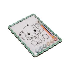 Картина по номерам Слоник, Puzzleоk (А4)