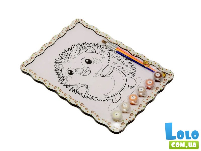 Картина по номерам Ежик, Puzzleоk (А4)