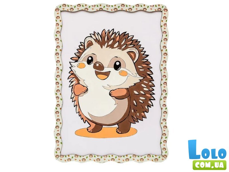 Картина по номерам Ежик, Puzzleоk (А4)