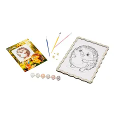 Картина по номерам Ежик, Puzzleоk (А4)