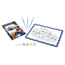 Картина по номерам Полицейская машина, Puzzleоk (А4)