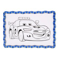 Картина по номерам Полицейская машина, Puzzleоk (А4)