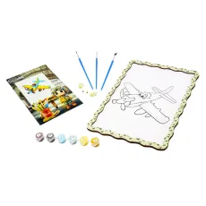 Картина по номерам Самолет, Puzzleоk (А4)