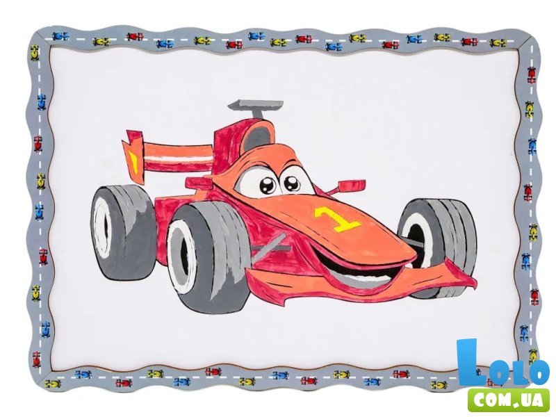 Картина по номерам Гоночная машина, Puzzleоk (А4)