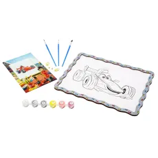 Картина по номерам Гоночная машина, Puzzleоk (А4)