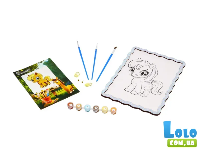 Картина по номерам Пони, Puzzleоk (А4)