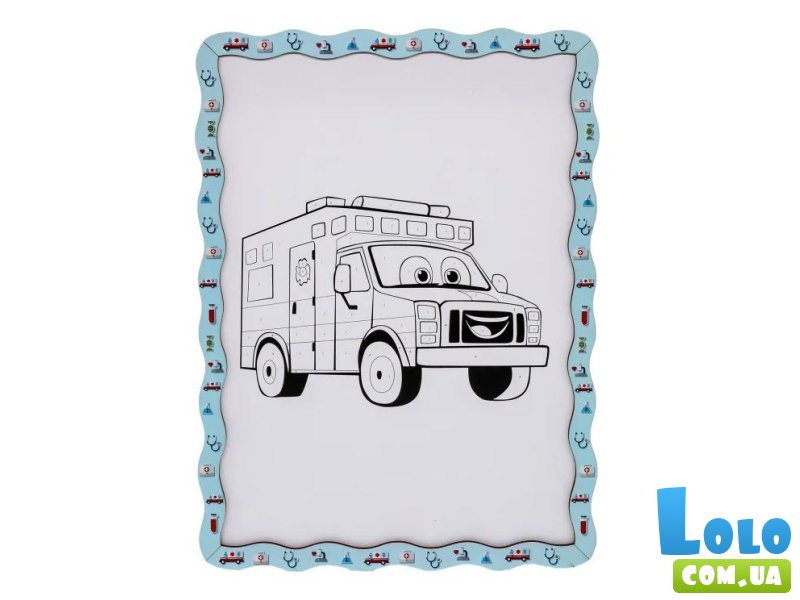 Картина по номерам Медицинская машина, Puzzleоk (А4)