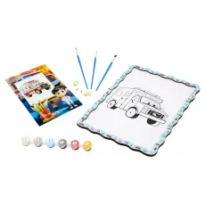 Картина по номерам Медицинская машина, Puzzleоk (А4)