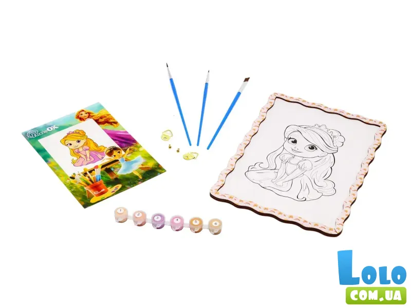 Картина по номерам Принцесса, Puzzleоk (А4)
