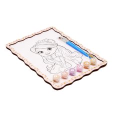 Картина по номерам Принцесса, Puzzleоk (А4)