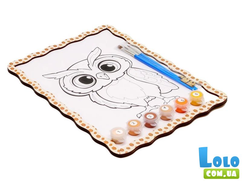 Картина по номерам Сова, Puzzleоk (А4)