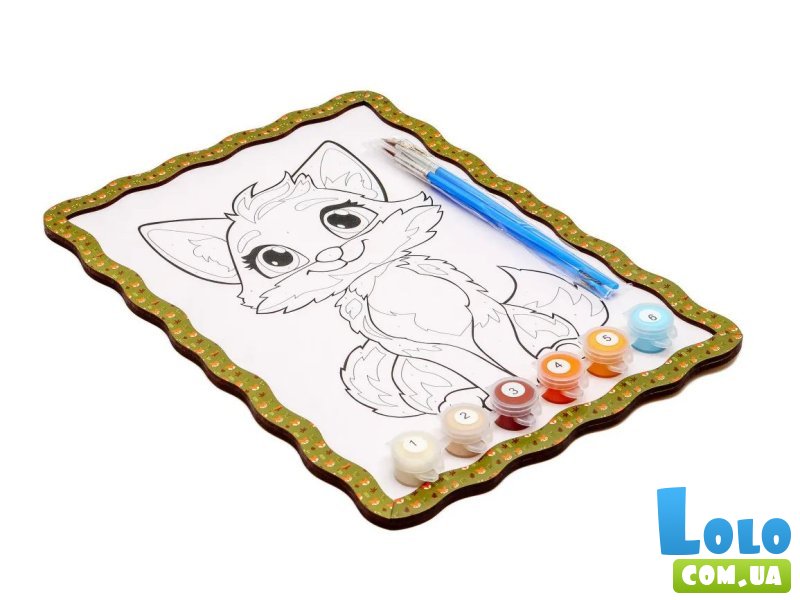 Картина по номерам Лисичка, Puzzleоk (А4)