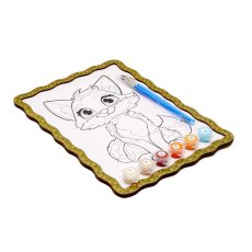 Картина по номерам Лисичка, Puzzleоk (А4)