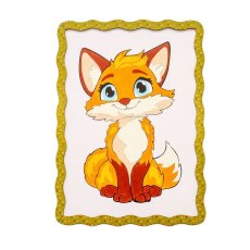 Картина по номерам Лисичка, Puzzleоk (А4)